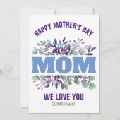 母の日の母の贈りカスタマイズ物 招待状 (正面)