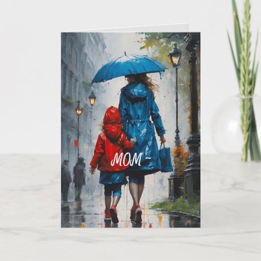 母の日の母への娘 サンキューカード (正面)