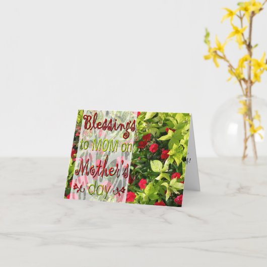 母の日の母への恵み カード (黄色い花)