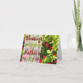 母の日の母への恵み カード (正面)