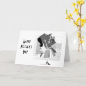 母の日の母への愛とユーモア カード (黄色い花)