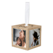 母の日の母最高のの思い出 キューブオーナメント (正面アングル)