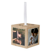 母の日の母最高のの思い出 キューブオーナメント (裏面アングル)