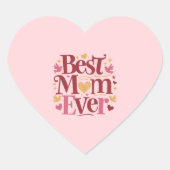 母の日の母最高のは永遠 ハートシール (正面)
