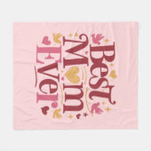 母の日の母最高のは永遠 フリースブランケット (正面(横))