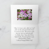 母の日の気持ちそして花 カード (内部)