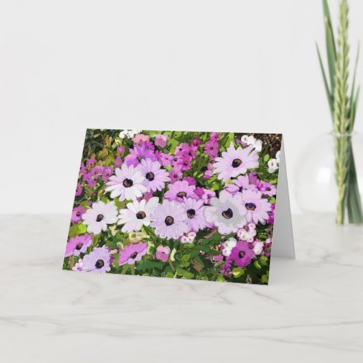 母の日の気持ちそして花 カード (正面)