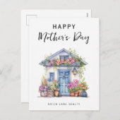 母の日の水の色のエステート実在プロモーション シーズンポストカード (正面/裏面)