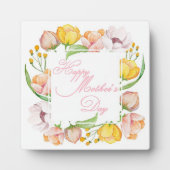 母の日の水の色フローラ フォトプラーク (正面)