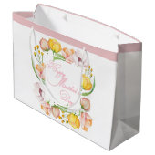 母の日の水の色フローラ ラージペーパーバッグ (裏面アングル)