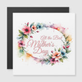 母の日の水カラーフローラリースinピンクV2.0 (正面/裏面)