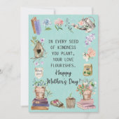 母の日の水彩ガーデニング フラワーギフト シーズンカード (正面)