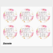 母の日の水彩フローラシール3» ラウンドシール (シート)