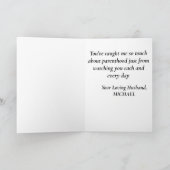 母の日の水彩花の美しい妻へのカード カード (内部)