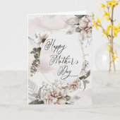 母の日の水彩花の美しい妻へのカード カード (黄色い花)