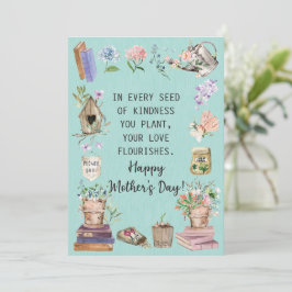 母の日の水彩花園カード シーズンカード