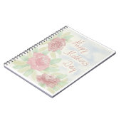 母の日の水色 ノートブック (左側)