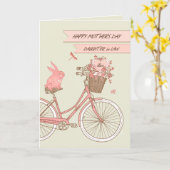 母の日の法輪娘のための日と花 カード (黄色い花)