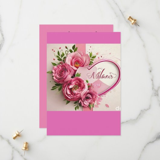 母の日の滞在 セーブザデート (正面/裏面インサイチュ)