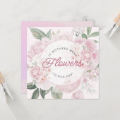 母の日の牡丹の花を選ぶ カード (正面/裏面インサイチュ)