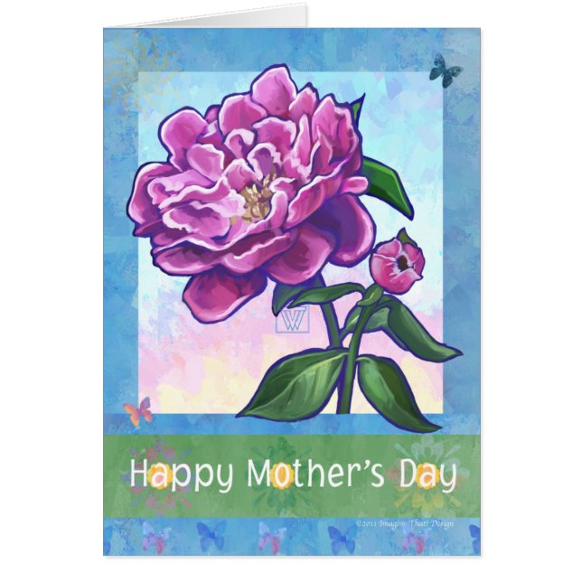 母の日の牡丹 (正面)