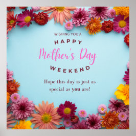 母の日の特別な挨拶オンライン+ポスター ポスター