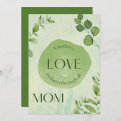 母の日の特別な挨拶 シーズンカード (正面/裏面)