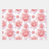 母の日の特別な贈り物にぴったりなエレガントなラッピング ラッピングペーパーシート (正面)