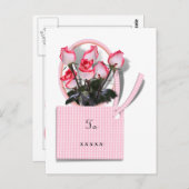 母の日の特別バラ ポストカード (正面/裏面)