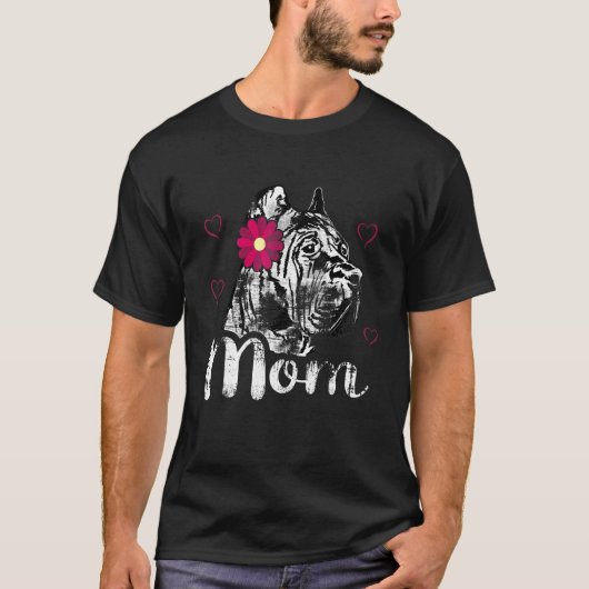 母の日の犬の母の短い袖 Tシャツ (正面)