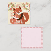 母の日の狐たち ノートカード (正面/裏面)