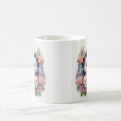 母の日の猫が壁から現れる コーヒーマグカップ (中央)