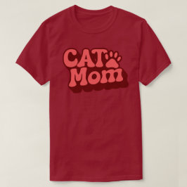 母の日の猫の母のシャツ Tシャツ