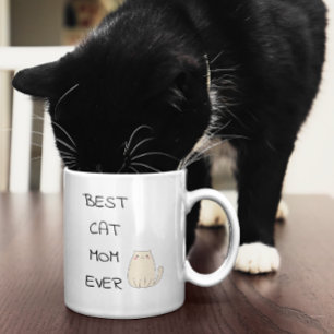 母の日の猫の母最高のは今まで コーヒーマグカップ