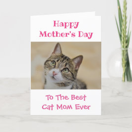 母の日の猫ママ世界のペット最高のの写真 シーズンカード