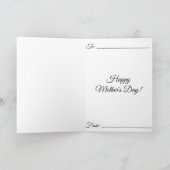 母の日の猫 カード (内部)