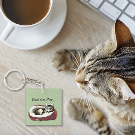 母の日の猫 キーホルダー