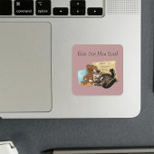 母の日の猫 スクエアシール