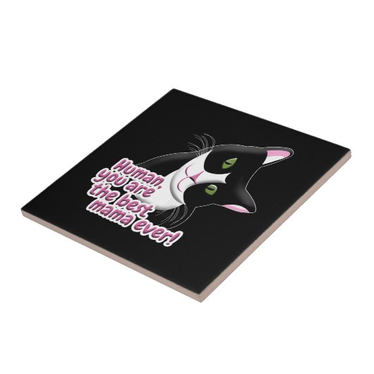 母の日の猫 タイル (側面)