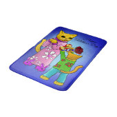 母の日の猫 バスマット (アングル)