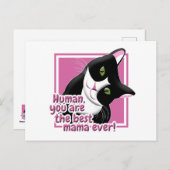 母の日の猫 ポストカード (正面/裏面)