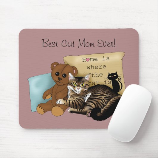 母の日の猫 マウスパッド (マウス)