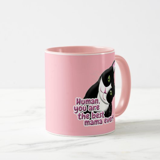 母の日の猫 マグカップ (正面右)