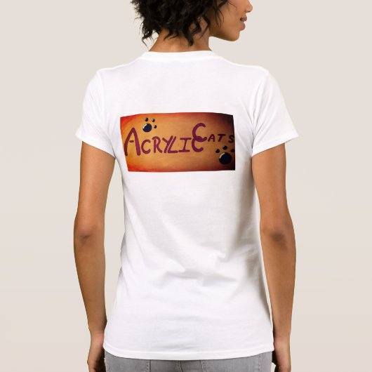 母の日の猫 Tシャツ (裏面)