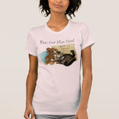 母の日の猫 Tシャツ (正面)