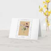 母の日の甘いエンドウ カード (黄色い花)