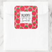 母の日の甘い母イチゴ スクエアシール (バッグ)