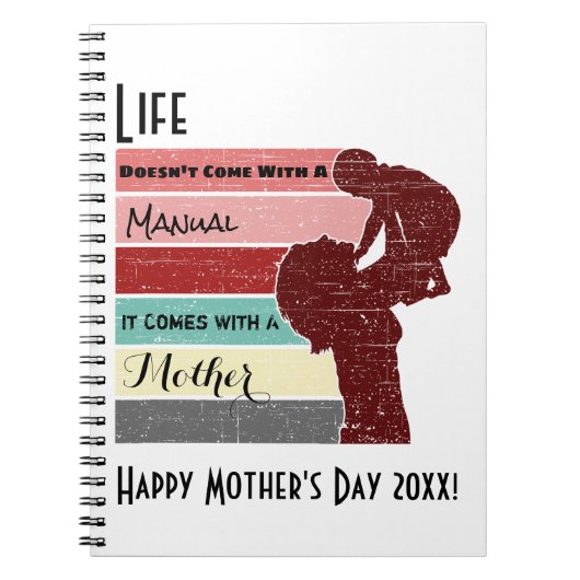母の日の生活がマニュアル来できない ノートブック (正面)