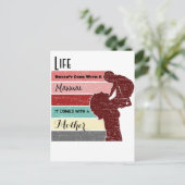 母の日の生活がマニュアル来できない ポストカード (スタンド正面)