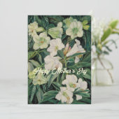 母の日の白い花 シーズンカード (スタンド正面)